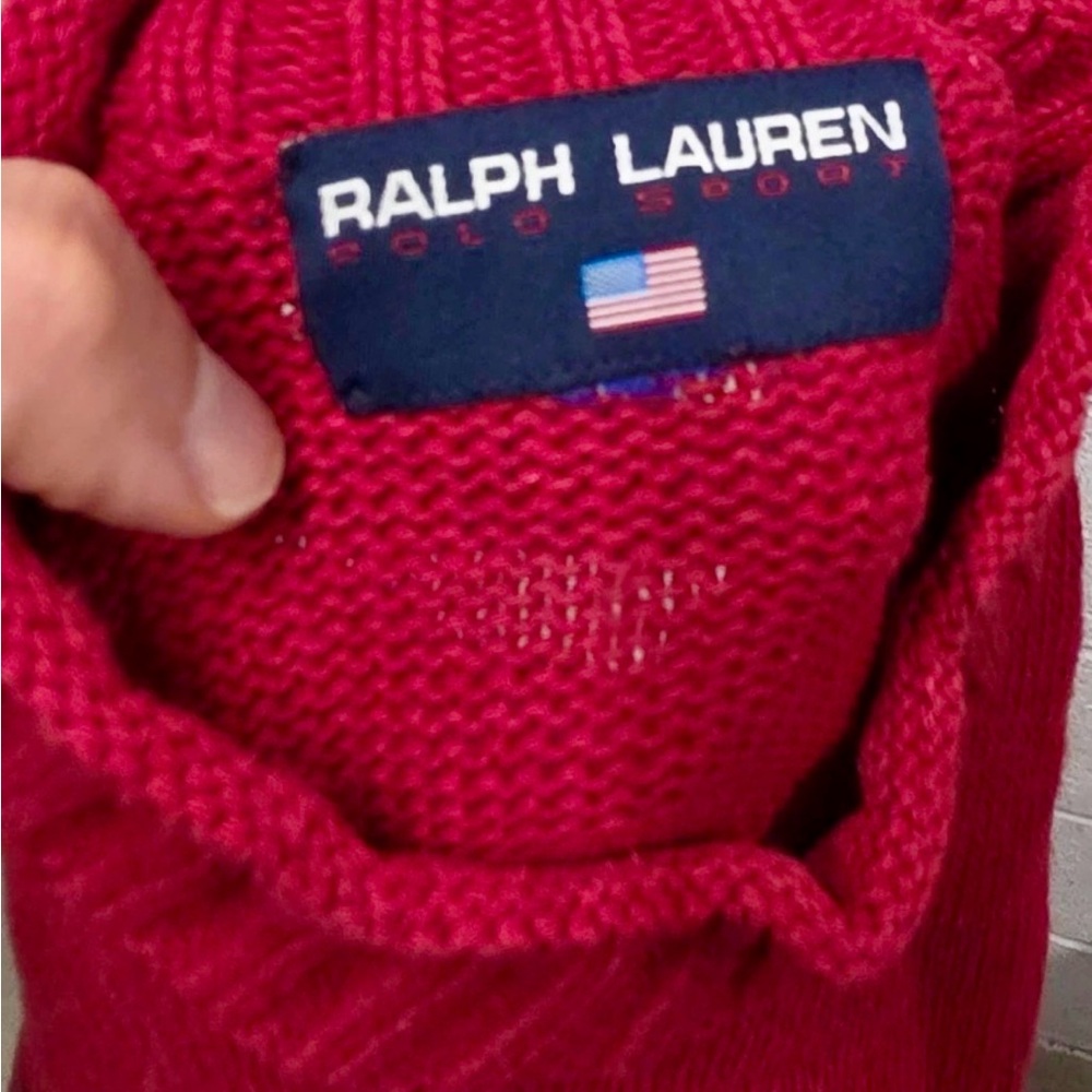 1990s Ralph Lauren Sport Equestrian Bear Pullover - Picture 5 of 5